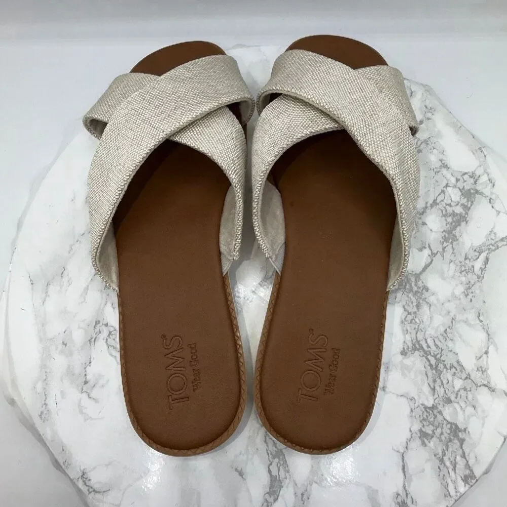 TOMS Natural Yarn Dye Mae Crossover Sandal-10